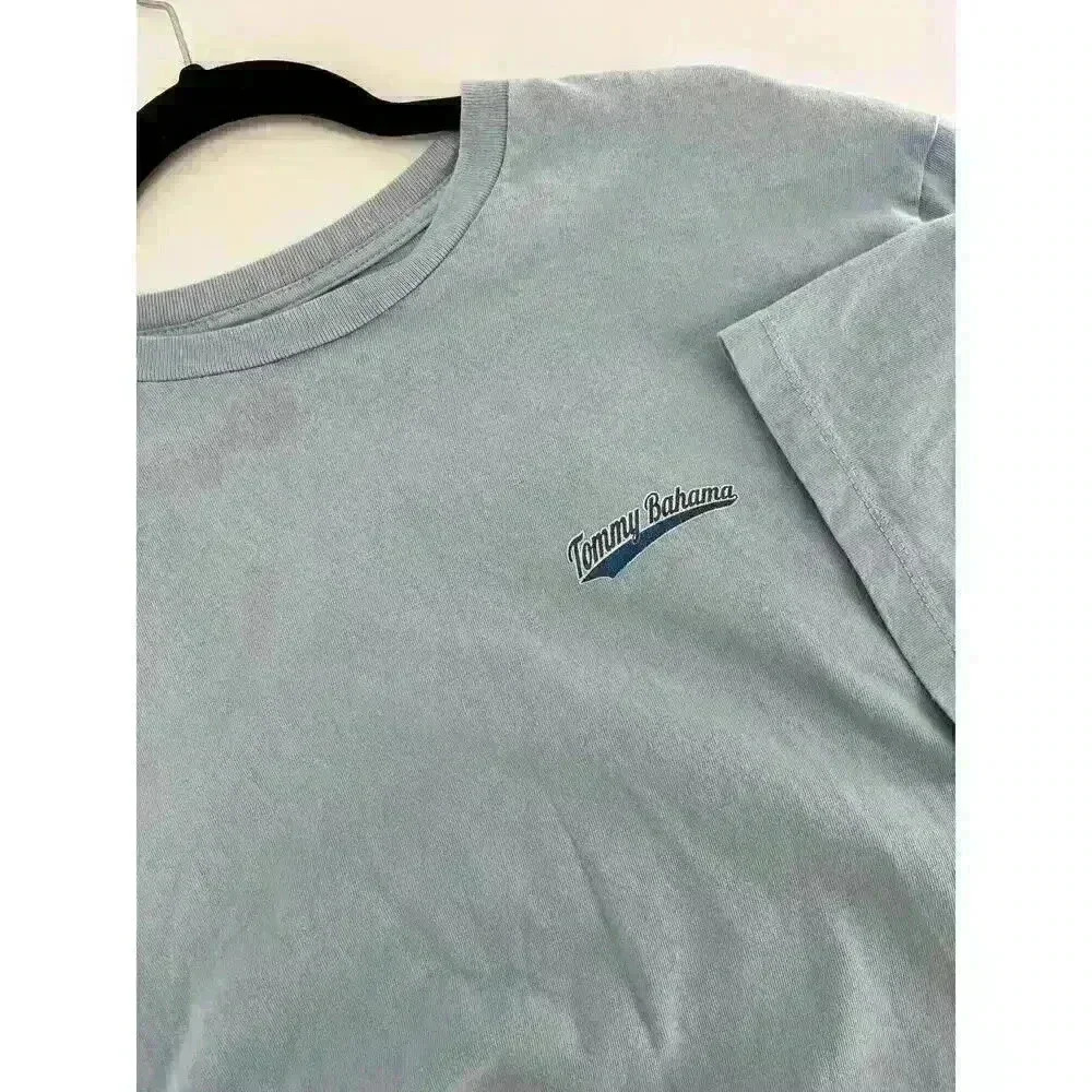 Tommy Bahama Relax Short Sleeve Crewneck Squeeze Play Men's Size Large Baseball